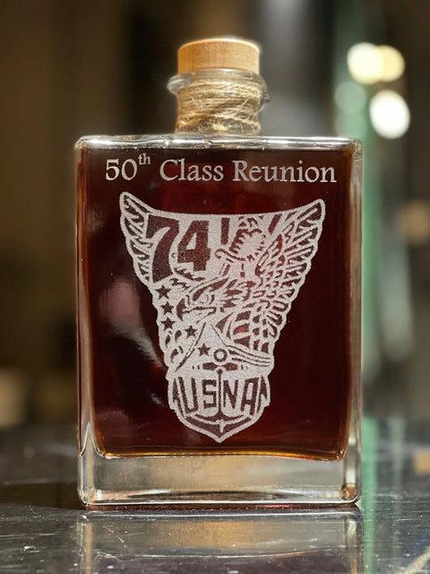 USMA Class of 1974 Class Crest Version Decanters