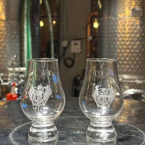Glencairn USMA 1976 Engraved Glasses - Quantity of 2