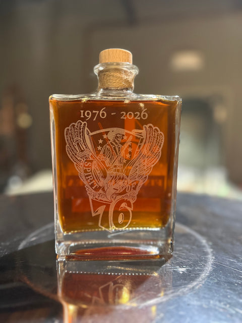 USMA Class of 1976 Class Crest Version Decanters Plus Glencairn Engraved Glasses