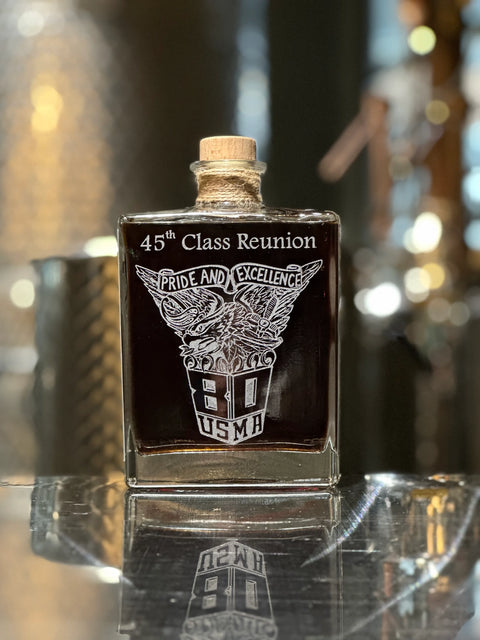 USMA Class of 1980 Class Crest Version Decanters