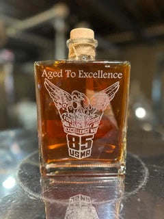 USMA Class of 1985 Class Crest Version Decanters Plus Glencairn Engraved Glasses