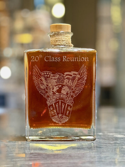 USMA Class of 2006 Class Crest Version Decanters Plus Glencairn Engraved Glasses