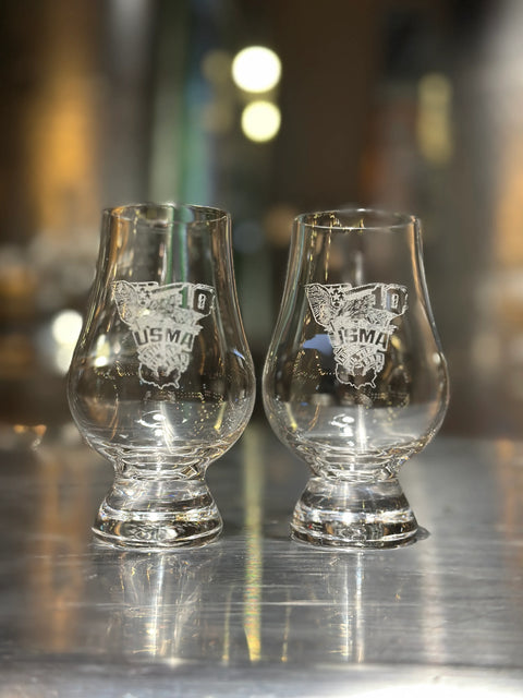 Glencairn USMA 2010 Engraved Glasses - Quantity of 2