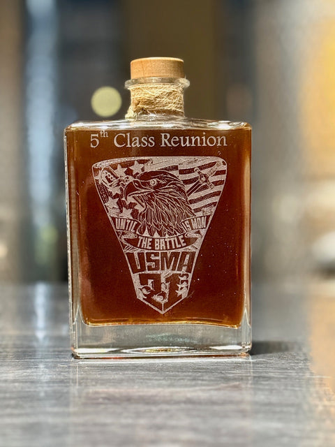 USMA Class of 2021 Class Crest Version Decanters Plus Glencairn Engraved Glasses