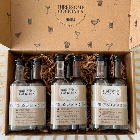 Gift Box of 3 - Threesome: Ready-to-Mix Cocktails - Espresso Martinis